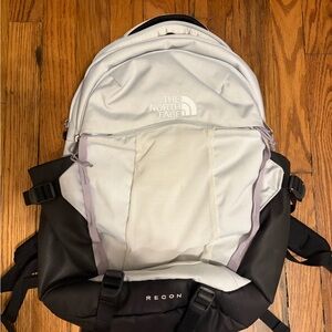The North Face Recon Backpack - White and Black